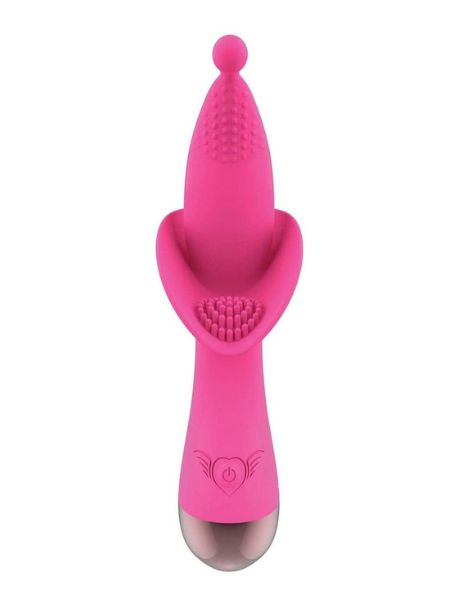 BUD HEAT UP RECHARGEABLE SILICONE CLITORAL STIMULATOR - PINK