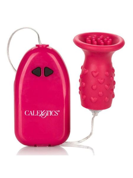 PLEASURE KISS MASSAGER WITH REMOTE CONTROL - PINK