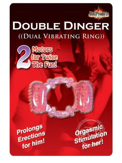 DOUBLE DINGER DUAL VIBRATING COCK RING