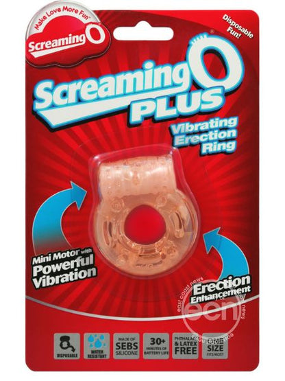 SCREAMING O PLUS SILICONE COCK RING WATERPROOF