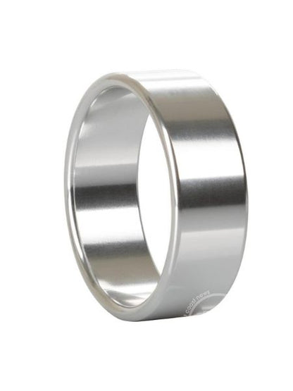 ALLOY METALLIC COCK RING LARGE - 1.75 IN SILVER