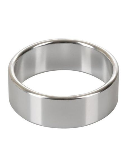 ALLOY METALLIC COCK RING MEDIUM - 1.5 IN SILVER