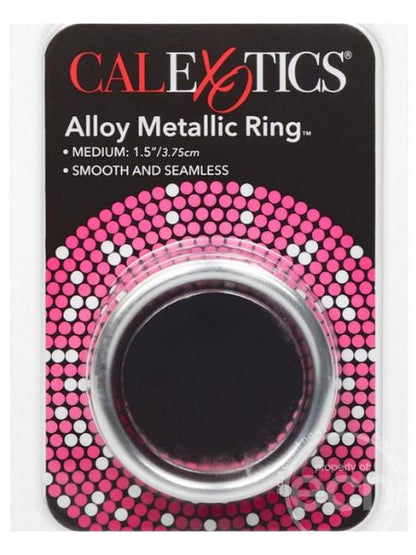 ALLOY METALLIC COCK RING MEDIUM - 1.5 IN SILVER