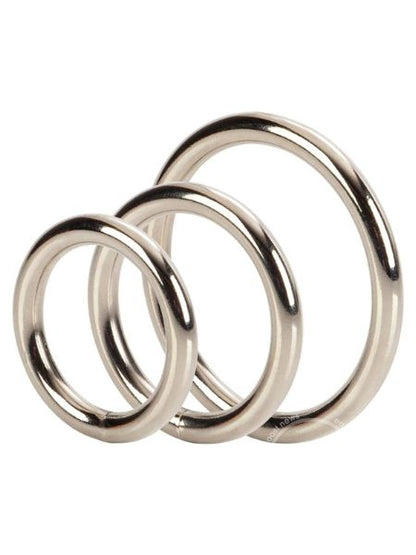 SILVER COCK RING - ( 3 SET )