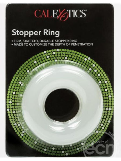 STOPPER RING PENETRATION REDUCING COCK RING - CLEAR