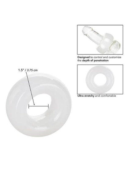 STOPPER RING PENETRATION REDUCING COCK RING - CLEAR