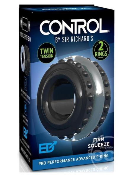 SIR RICHARD'S CONTROL PRO PERFORMANCE ADVANCED COCK RING BLACK/GRAY