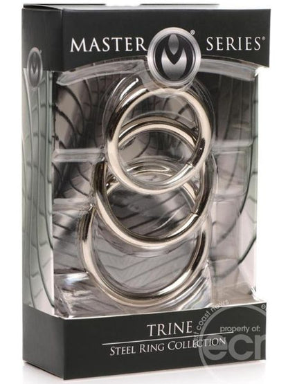 MASTER SERIES STAINLESS STEEL COCK RINGS ( 3 SET )