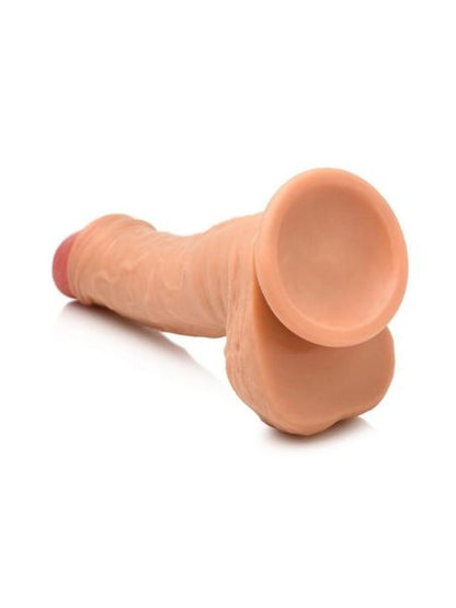 THINZ UNCUT DILDO WITH BALLS 7 INCH