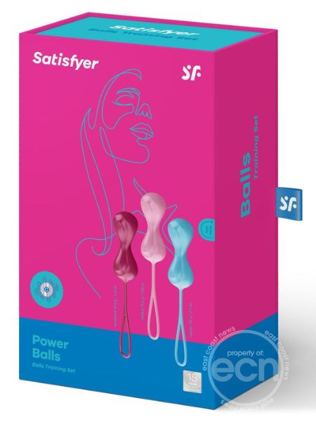 SATISFYER POWER BALLS SET OF 3 FEMALE STIMULATOR