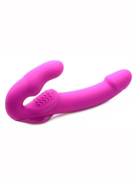 STRAP U EVOKE SUPER CHARGED RECHARGEABLE SILICONE VIBRATING STRAPLESS STRAP ON