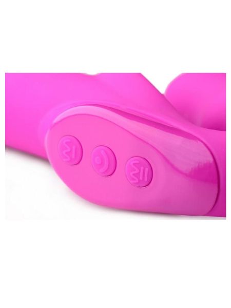 STRAP U EVOKE SUPER CHARGED RECHARGEABLE SILICONE VIBRATING STRAPLESS STRAP ON