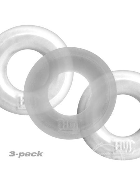 HUNKYJUNK HUJ3 SILICONE C-RING ( 3 PACK )  WHITE ICE