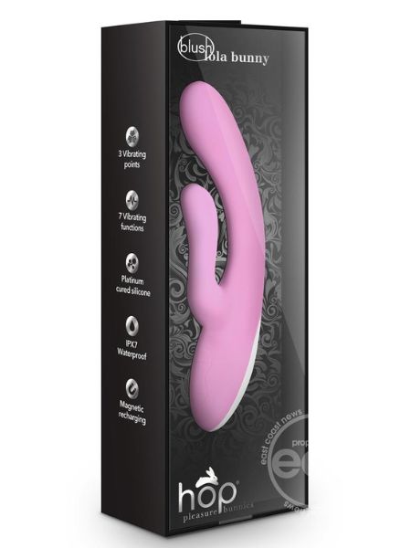 HOP LOLA RECHARGEABLE SILICONE RABIT VIBRATOR