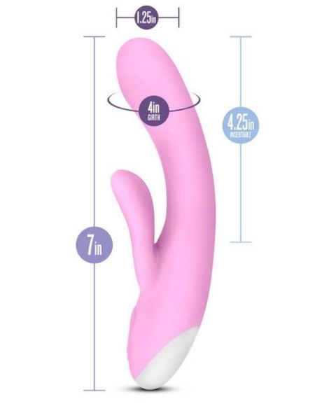 HOP LOLA RECHARGEABLE SILICONE RABIT VIBRATOR