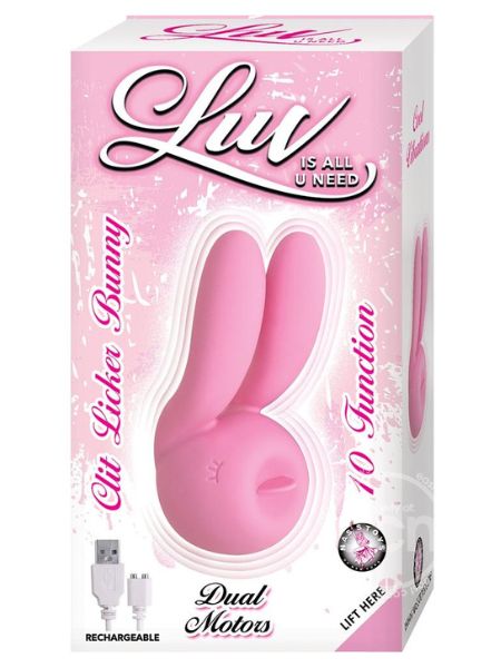 LUV CLIT LICKER BUNNY RECHARGEABLE SILICONE VIBRATOR