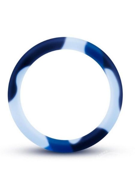 PERFORMANCE SILICONE CAMO COCK RING - BLUE CAMOUFLAGE