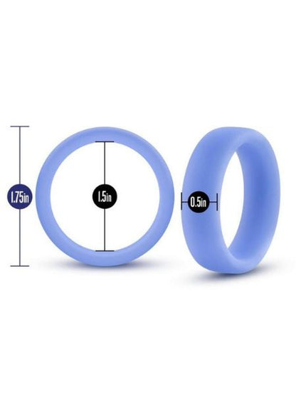 PERFORMANCE SILICONE COCK RING - BLUE