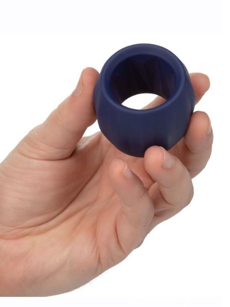 VICEROY REVERSE STAMINA SILICONE COCK RING - BLUE