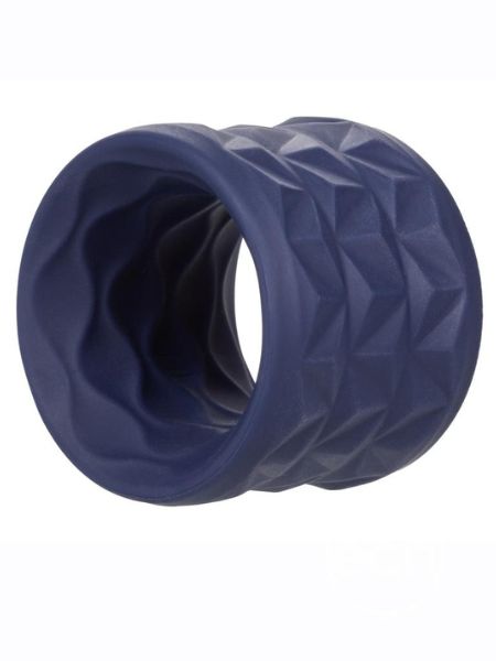 VICEROY REVERSE ENDURANCE SILICONE COCK RING - BLUE