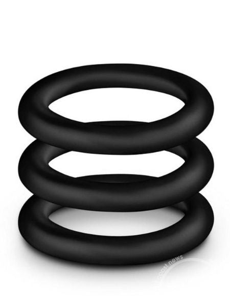 PERFORMANCE VS3 PURE PREMIUM SILICONE COCK RING ( 3 PCK )