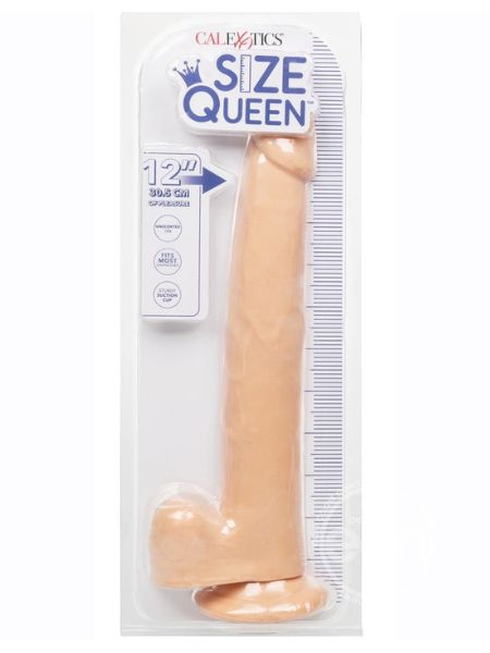 SIZE QUEEN DILDO WITH BALLS 12 INCH