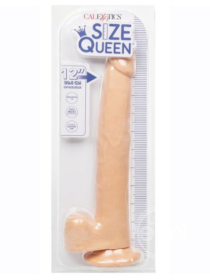 SIZE QUEEN DILDO WITH BALLS 12 INCH