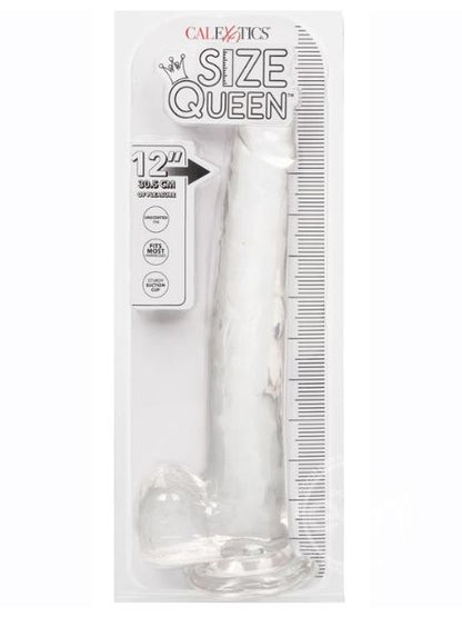 SIZE QUEEN DILDO WITH BALLS 12 INCH