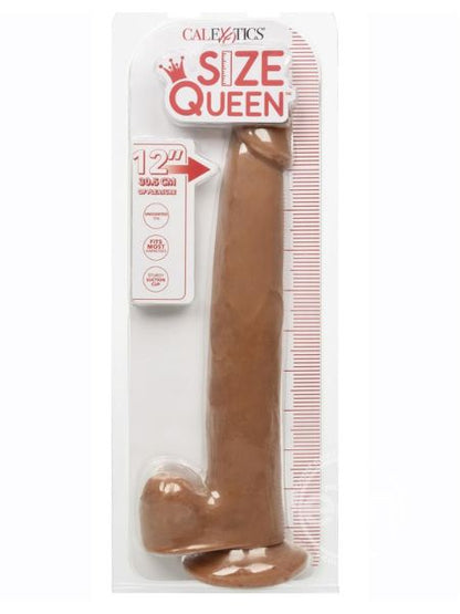 SIZE QUEEN DILDO WITH BALLS 12 INCH