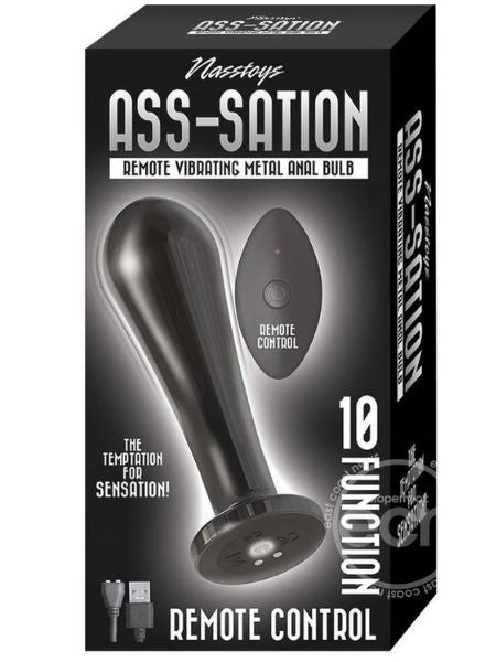 ASS-SATION REMOTE CONTROL VIBRATING METAL ANAL BULB