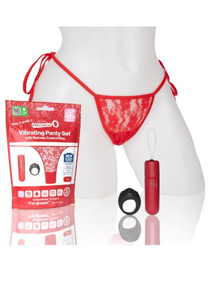 SCREAMING O MY SECRET 4T PANTY VIBE RED