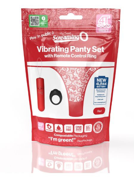 SCREAMING O MY SECRET 4T PANTY VIBE RED