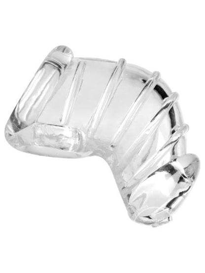 MASTER SERIES DETAINED SOFT BODY CHASTITY CAGE - CLEAR