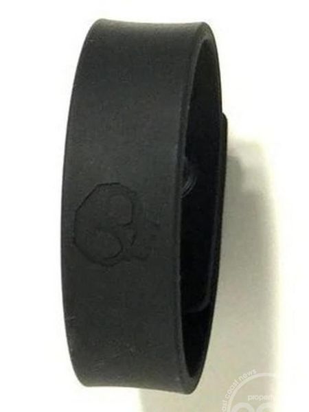 BONEYARD SILICONE BALL STRAP 3 - SNAP RING - BLACK