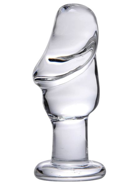 PRISMS ASVINI GLASS PENIS ANAL PLUG - CLEAR