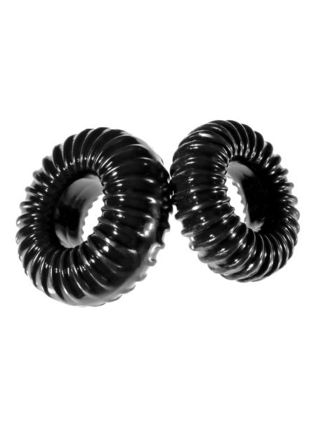 THE XPLAY PF BLEND PREMIUM STRETCH RIBBED RING SLIM ( 2 PACK ) - BLACK