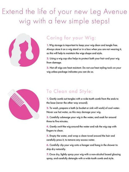 21" UNISEX ROCKSTAR WIG-BLOND