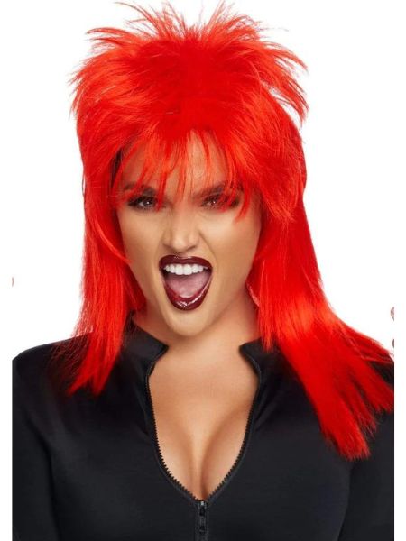 21" UNISEX ROCKSTAR WIG-RED