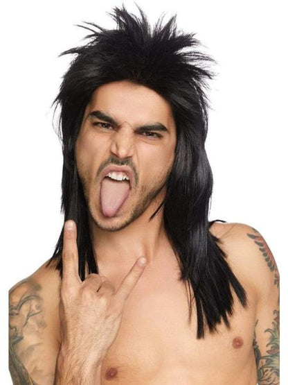 21" UNISEX ROCKSTAR WIG-BLACK