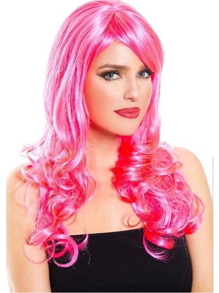 WOMEN'S LONG WIG - PINK