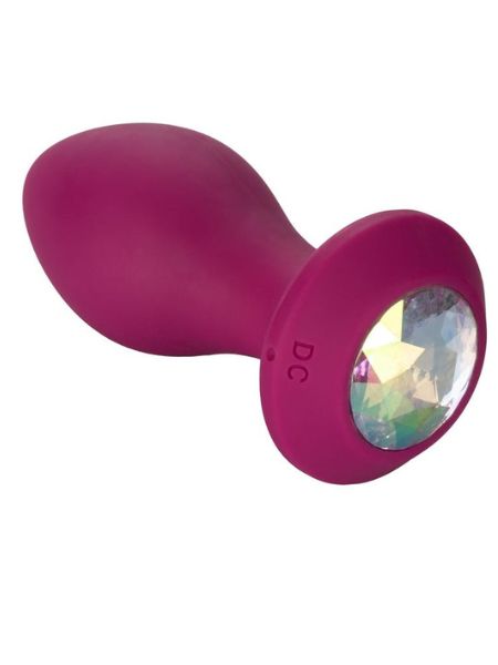 VIBRATING CRYSTAL PROBE SILICONE RECHARGEABLE BUTT PLUG