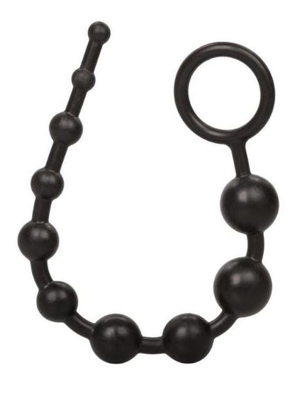 SUPERIOR X 10 ANAL BEADS - BLACK