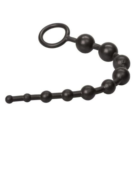 SUPERIOR X 10 ANAL BEADS - BLACK