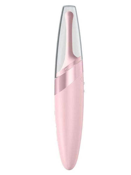 SATISFYER "TWIRLING DELIGHT" RECHARGEABLE STIMULATOR - ROSE PINK