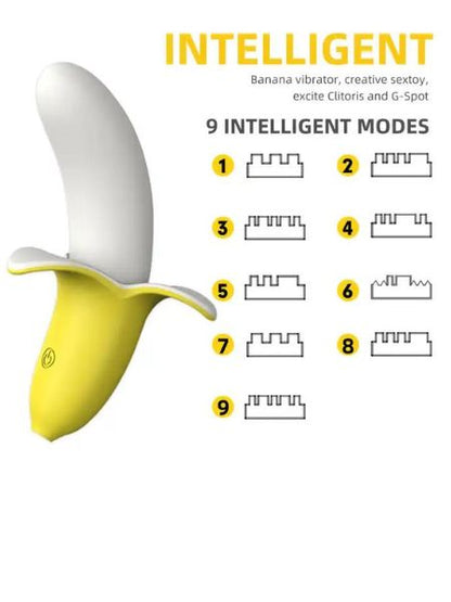 BANANA G - SPOT RECHARGEABLE VIBRATOR - YELLOW