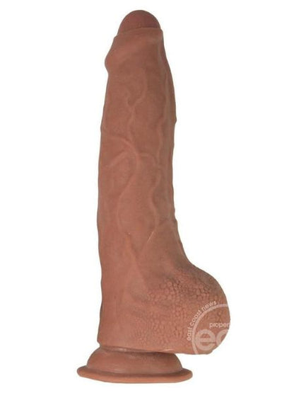 REALCOCKS DUAL LAYERED UNCUT SLIDER WITH TIGHT BALLS 9.5IN - VANILLA