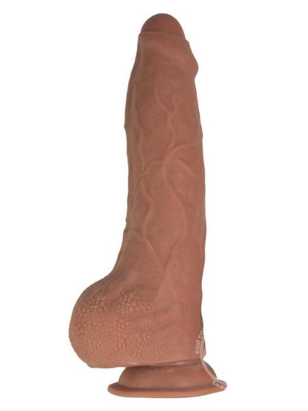 REALCOCKS DUAL LAYERED UNCUT SLIDER WITH TIGHT BALLS 9.5IN - VANILLA