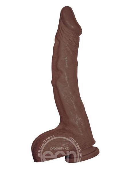 All AMERICAN ULTRA WHOPPERS CURVED DILDO 11 IN  - VANILLA