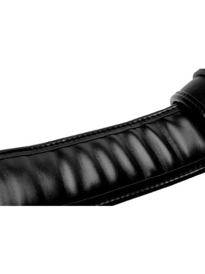 STRICT THIGH SLING WITH WRIST CUFFS - BLACK