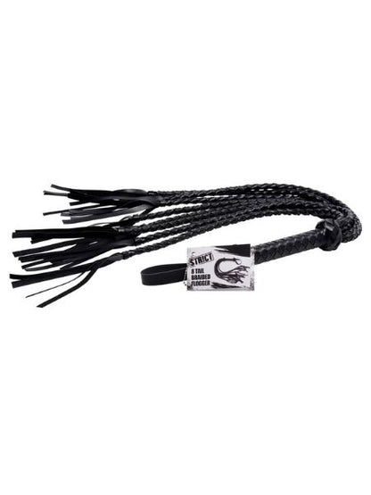 STRICT BRAIDED FLOGGER - BLACK